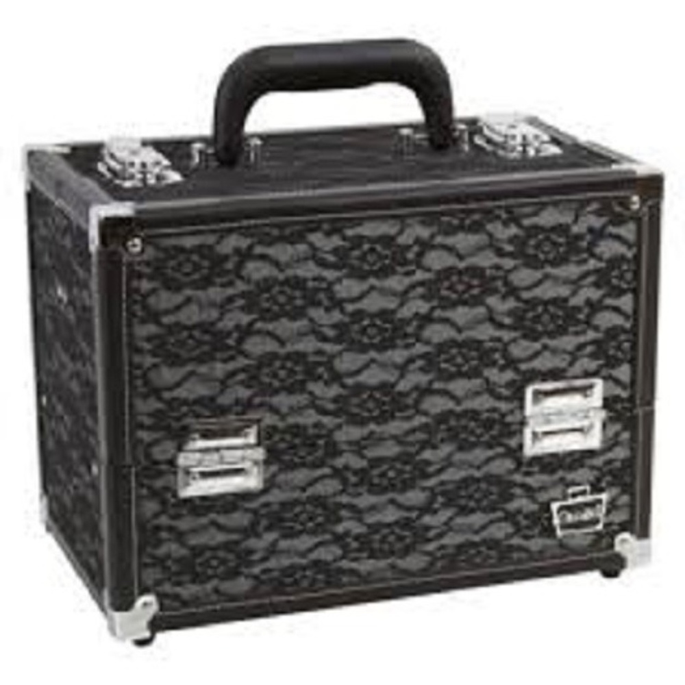 Caboodles Make Me Over Cosmetic Train Case Lace